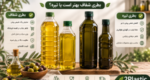 بطری تیره و شفاف مناسب بستهبندی روغن زیتون و روغن کنجد